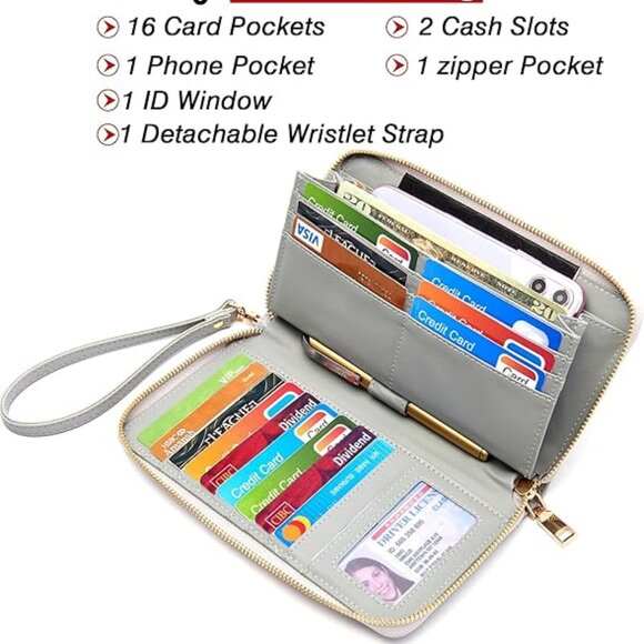 Faux Leather Medium Large Tote Satchel Shoulder Purse Handbag With Wallet - Picture 3 of 4